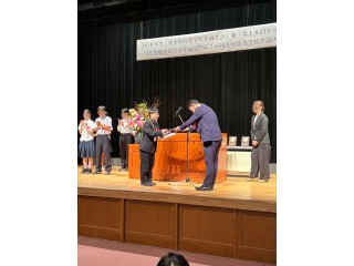 熊本県高等学校弁論大会　最優秀賞を受賞！
