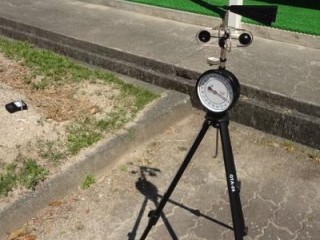 気象観測をしています。