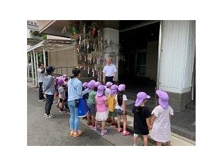 園児からの七夕かざり