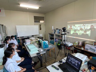 【２年普通科生物班】アース製薬からオンラインで助言指導を受けました