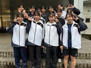 【バドミントン部】快挙！新人戦個人女子ダブルスでベスト８に入りました。