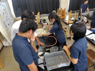 １年理数科ARⅠ「課題研究の手法について(不明な白い粉)」