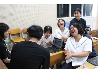 １年英語科GRⅠ「熊本学園大学留学生との第１回交流会」